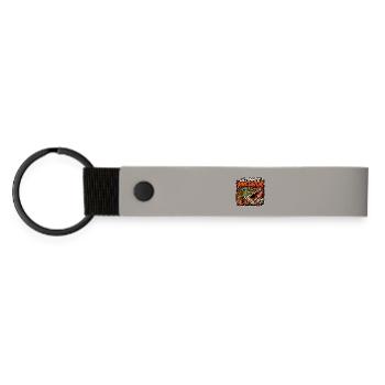 Ultimate Predator Pike Fishing - Matte Pu Keyring - light grey - Front