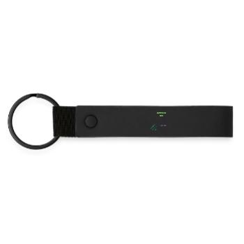 Watch Me Win - Motivational Quote - Matte Pu Keyring - black - Front