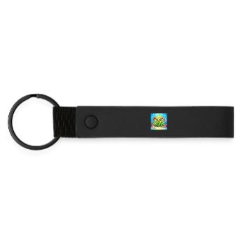 Underwater hidden charm - Matte Pu Keyring - black - Front
