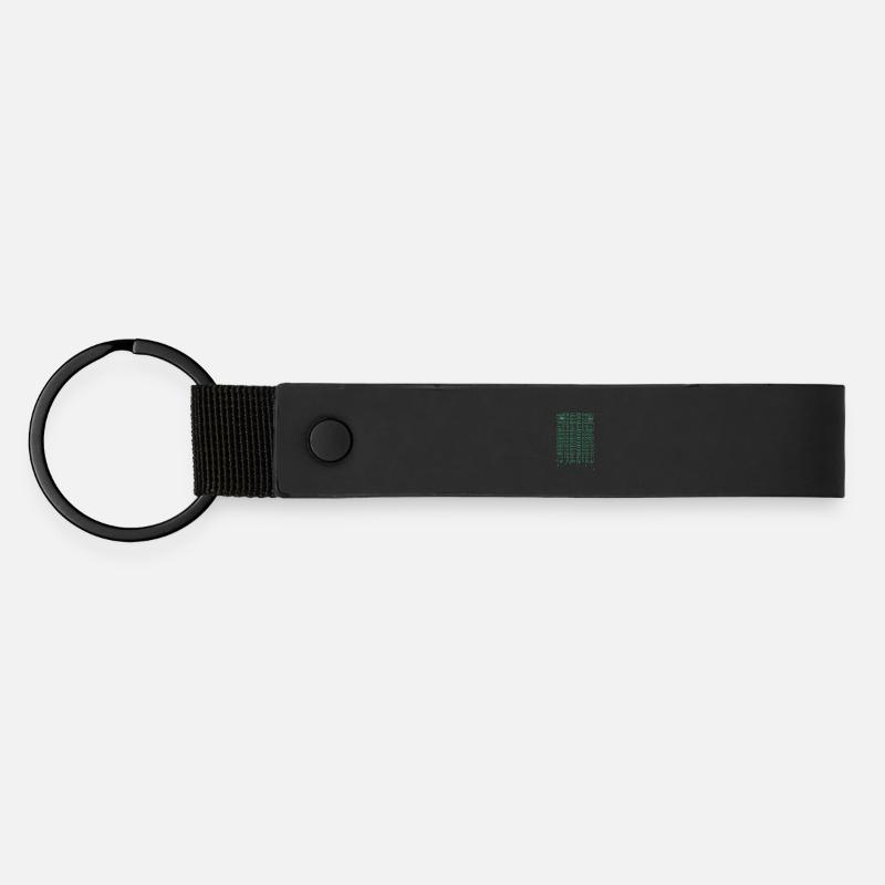 Matrix code - Matte Pu Keyring - black