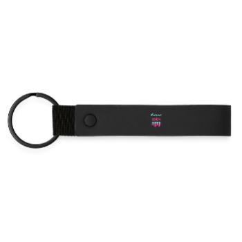 Awesome Since 1984 - Matte Pu Keyring - black - Front