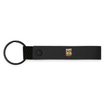 Cavalier King Charles - Matte Pu Keyring - black - Front