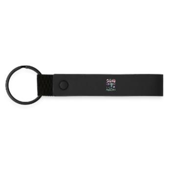 Couture - Porte-clés en PU mat - noir - Devant