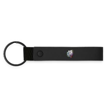 Koala bear - Matte Pu Keyring - black - Front