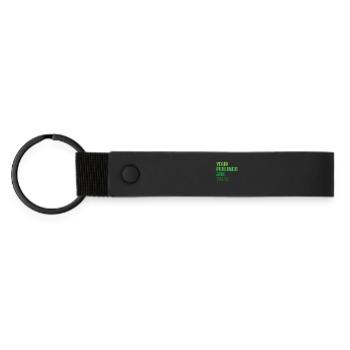 Santé mentale Vos sentiments sont valides - Porte-clés en PU mat - noir - Devant