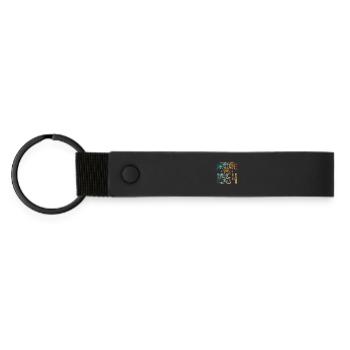 1954 Naissance Année de naissance - Porte-clés en PU mat - noir - Devant
