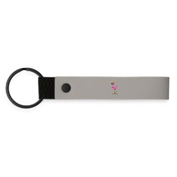 Patins à roulettes Flamingo - Porte-clés en PU mat - gris clair - Devant