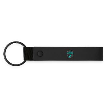 Équipe Camping Camper Campen - Porte-clés en PU mat - noir - Devant