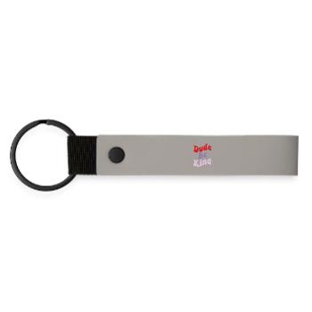 Dude Be Kind No Bullying - Porte-clés en PU mat - gris clair - Devant