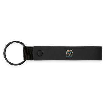 The legend is officially retired - Matte Pu Keyring - black - Front