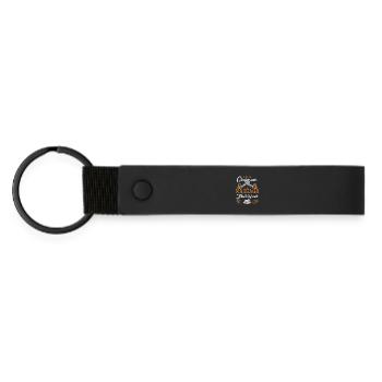 Massage à la tronçonneuse - Porte-clés en PU mat - noir - Devant