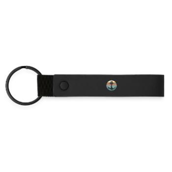 Drôle de voile nautique Sailor Boat Captain Awesome - Porte-clés en PU mat - noir - Devant