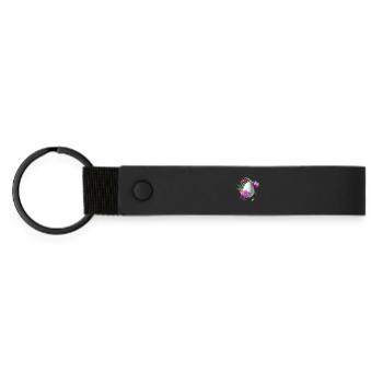 Fleurs Easter Egg Floral - Porte-clés en PU mat - noir - Devant