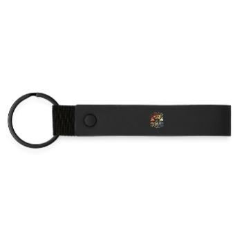 Motivation des snowboarders - Porte-clés en PU mat - noir - Devant