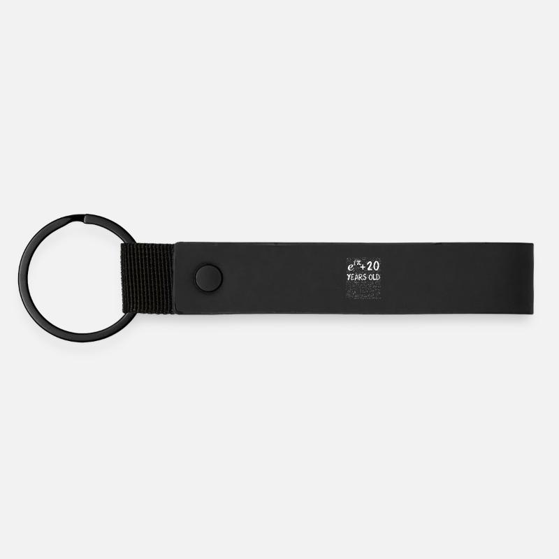 19e anniversaire 19 ans Euler Identité cadeau math - Porte-clés en PU mat - noir
