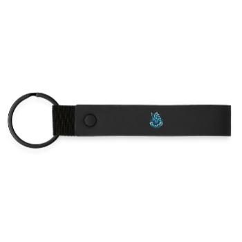 Poseidon - Porte-clés en PU mat - noir - Devant