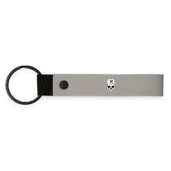 Skull Nurse - Matte Pu Keyring - light grey - Front