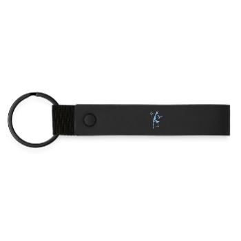 Blue Sylt Design - Matte Pu Keyring - black - Front