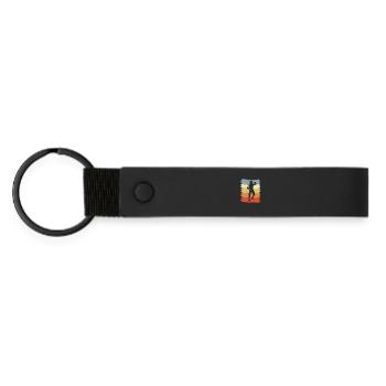 Fencer vintage look - Matte Pu Keyring - black - Front
