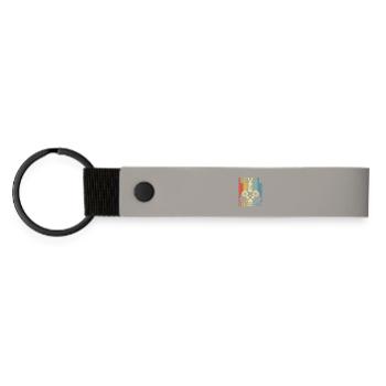 Level 14 Unlocked Funny Video Gamer 14Th Birthday - Matte Pu Keyring - light grey - Front