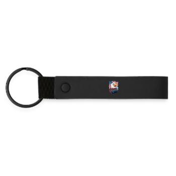 Pygargue à tête blanche - Porte-clés en PU mat - noir - Devant