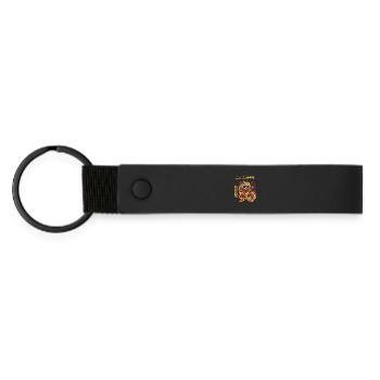 Tueur de dragons - Porte-clés en PU mat - noir - Devant