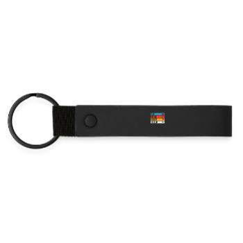 Eat Sleep Salsa Repeat pour les danseurs de salsa - Porte-clés en PU mat - noir - Devant