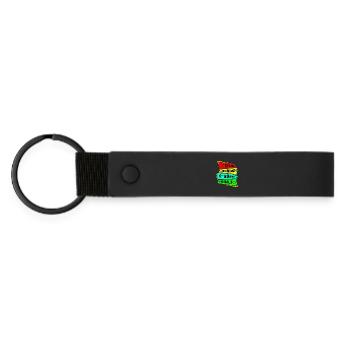 Manger dormir Répétition du bureau - Porte-clés en PU mat - noir - Devant