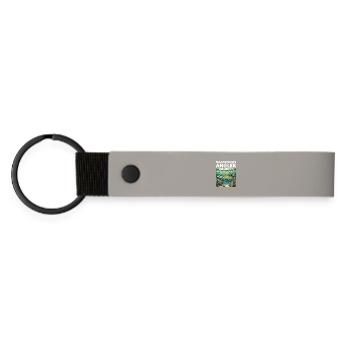 Jeunes pêcheurs - Brochet - Porte-clés en PU mat - gris clair - Devant