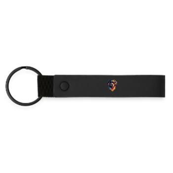 Australian Shepherd Dog Lover Cute Aussie - Matte Pu Keyring - black - Front