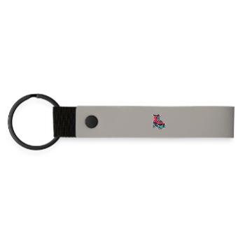 Roller Skates Graphic - Matte Pu Keyring - light grey - Front