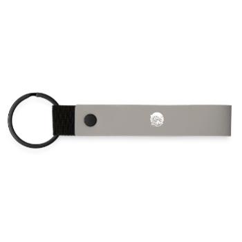 Train - Matte Pu Keyring - light grey - Front