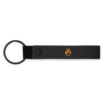Papa Ours Fort Ours Papa Look Rétro - Porte-clés en PU mat - noir - Devant
