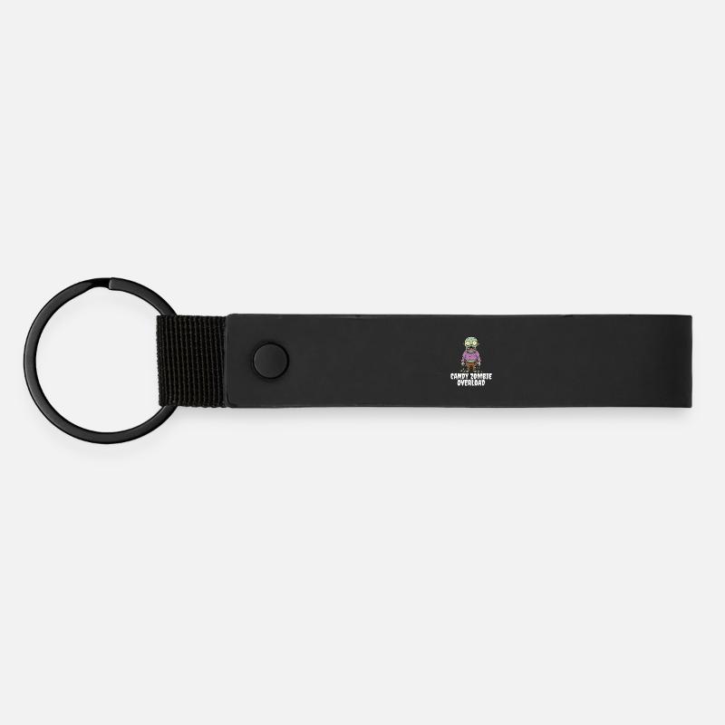 CANDY ZOMBIE OVERLOAD - ZOMBIE HALLOWEEN - Matte Pu Keyring - black