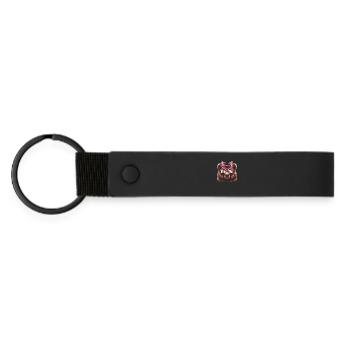 Mama Bär Muttertag Mutter Elternteil Mama Bear - Matte PU Schlüsselanhänger - Schwarz - Vorne