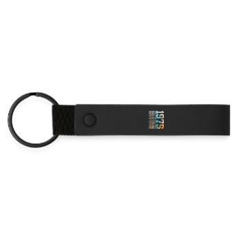 LIMITED EDITION 1975 51 YEARS 51ST BIRTHDAY - Matte Pu Keyring - black - Front