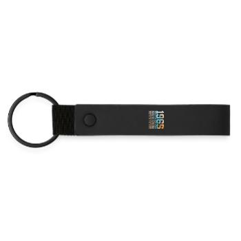 LIMITED EDITION 1965 61 YEARS 61ST BIRTHDAY - Matte Pu Keyring - black - Front