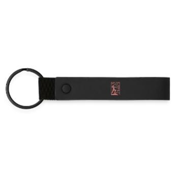 Girls Keep Your Bows And Frills Arrows Skills - Matte Pu Keyring - black - Front