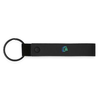 Parkour Freerunning Freerunner Silhouettes Parkour - Matte Pu Keyring - black - Front