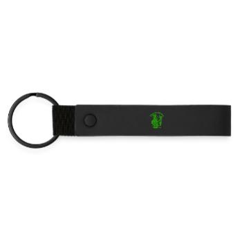 Veggie Döner - Fast Food - Vegan Kebab - Matte Pu Keyring - black - Front