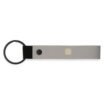Vintage 2009 Jahrgang geboren 16 Jahre - Matte PU Schlüsselanhänger - Hellgrau - Vorne