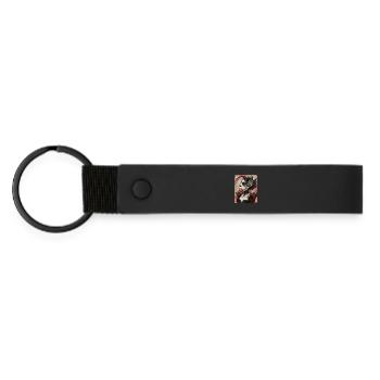Dark Gothic Diva - Matte Pu Keyring - black - Front