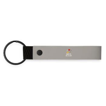 Cornhole Arbitre Arbitre officiel - Porte-clés en PU mat - gris clair - Devant
