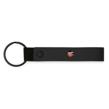 Sachsen Anhalt Deutschland Bundesland Souvenir - Matte PU Schlüsselanhänger - Schwarz - Vorne