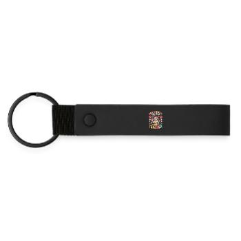 Paw-sitively Enseignant Amoureux des chiens Femmes - Porte-clés en PU mat - noir - Devant