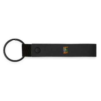 Serious About Cuban Knight Anoles Since 1940 - Matte Pu Keyring - black - Front