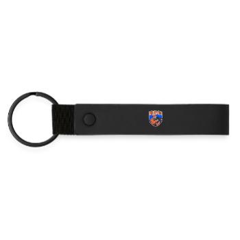 Hunter Aiming Badge Tactical Shooting Style - Matte PU Schlüsselanhänger - Schwarz - Vorne
