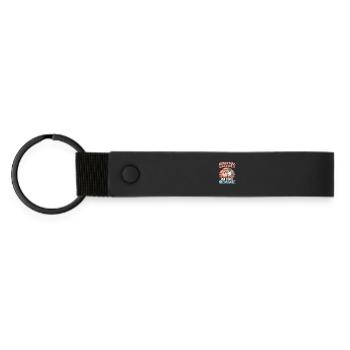 Nobody likes smartasses, that means nobody - Matte Pu Keyring - black - Front