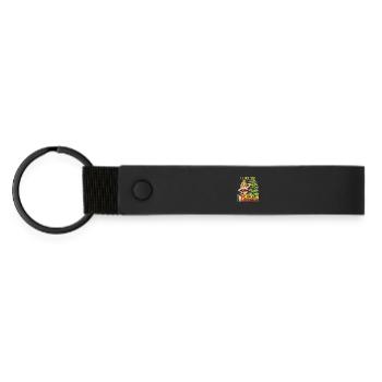 Weihnachtsbaum Züchter Thick And Sprucey - Matte PU Schlüsselanhänger - Schwarz - Vorne