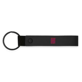 Xoxo. Beaucoup de baisers, de gros câlins et des vibrations de fille. - Porte-clés en PU mat - noir - Devant
